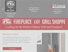 Tablet Screenshot of fireplaceandgrill.biz